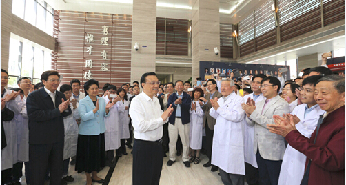 李克強在中國科學院和中關村考察，祝賀學部成立60周年